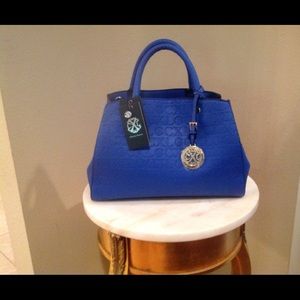 Medium size blue Christian Lacroix purse